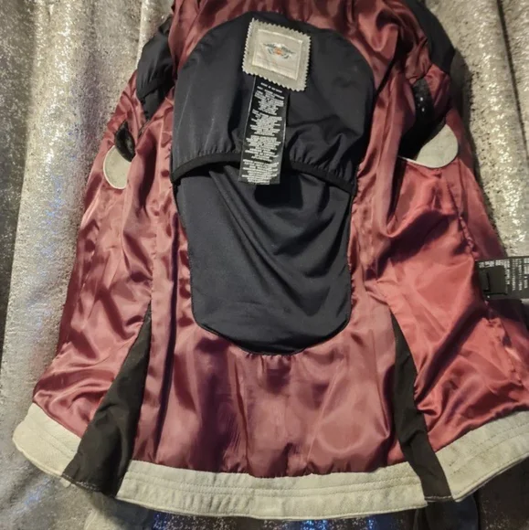 Harley Davidson Pierce Leather Biker Jacket Heavyweight Lambskin Moto b size xs - Picture 3 of 8